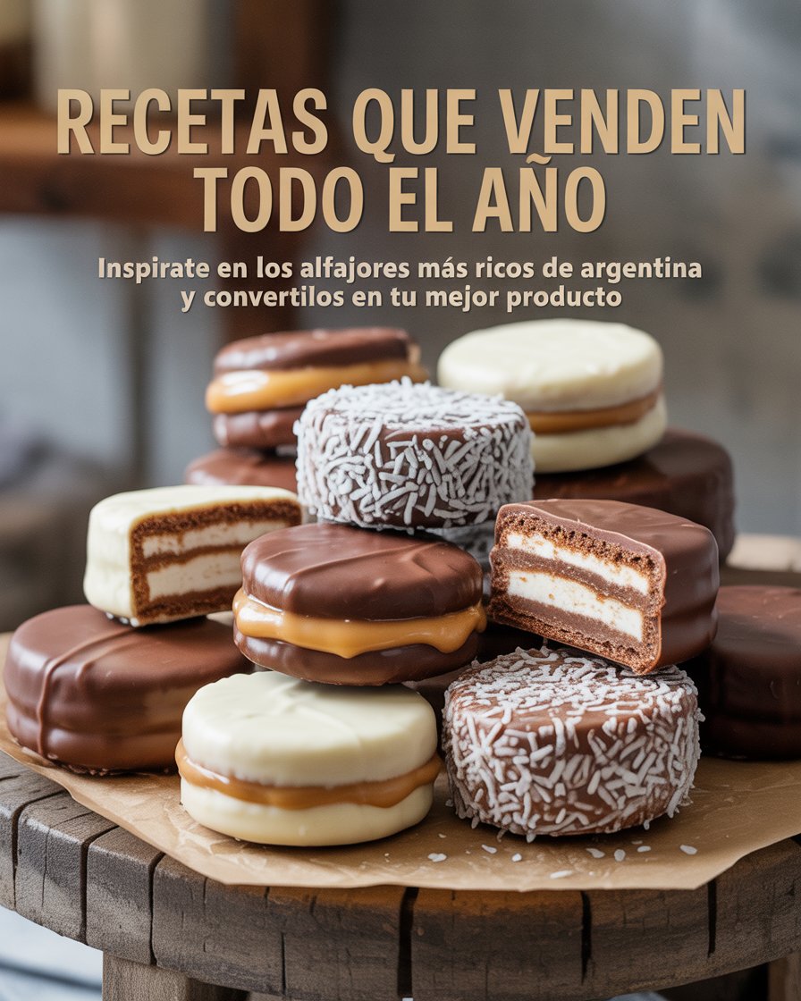 🍫 Recetas que Venden Todo el Año: Inspirate en los alfajores más ricos de Argentina.